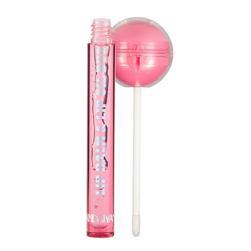 Women Lipstick Lollipop Waterproof Long Lasting Moist Lip Gloss (Pink)