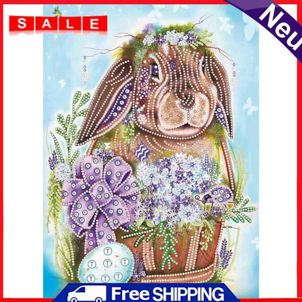 DIY Animal Partial Special Shape Drill Diamond Painting Picture Decor Handmade