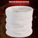 Unisex Solid Color Knitted Scarves Winter Elastic Double-Layer Scarf Neck Cov