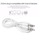 3.5mm Stereo Jack Audio Cable Male to Male AUX Cord for Car Speaker Headphones