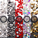 Colorful Nail Art Rhinestones Flatback Rhinestone Bottom Crystal Glitter Glass