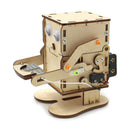 Wooden Robot Eating Coin DIY Educational Physics Experiment Toys for Kids