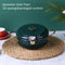 Deep Fryer Pot Stainless Steel Tempura Pot with Thermometer (24cm Green)