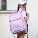 #A Rainbow Gradient Kid Backpack Kindergarten Children Boy Girl Oxford Cloth Cas