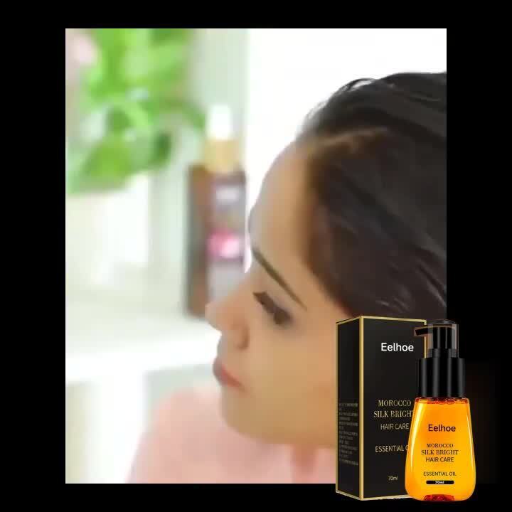 Anti-frizz Hair Serum for Dry Hair Silk Bright Hair Care{