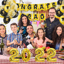 2022 Graduation Balloon Kit - Hanging Banner Grad Party Decorations (A) Newly