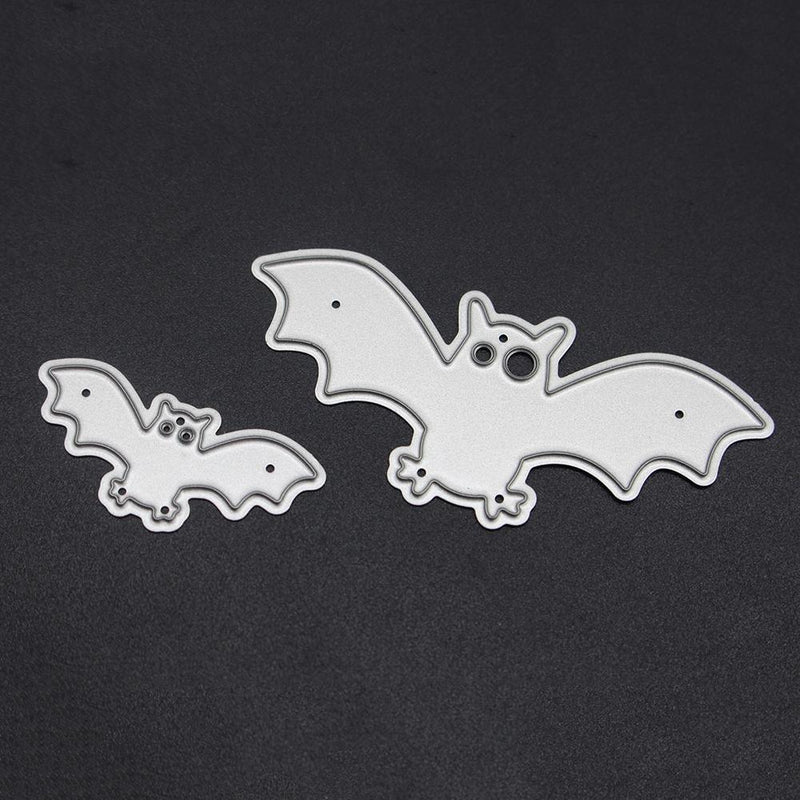 2PCS Halloween Bat Carbon Steel Metal Punching Molds Stencils DIY Paper