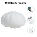 Lamp Rechargable Touch Sensor Bun Pat Shape LED Color-changing Night Light