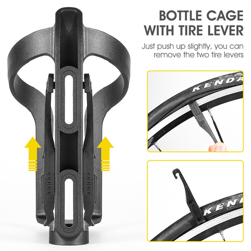 WEST BIKING Bicycle Bike Water Bottle Holder Cages with Screws Tire Lever Newly