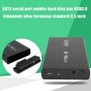 3.5 inch Hard Disk Drive Case SATA to USB3.0 Adapter External HDD Enclosure