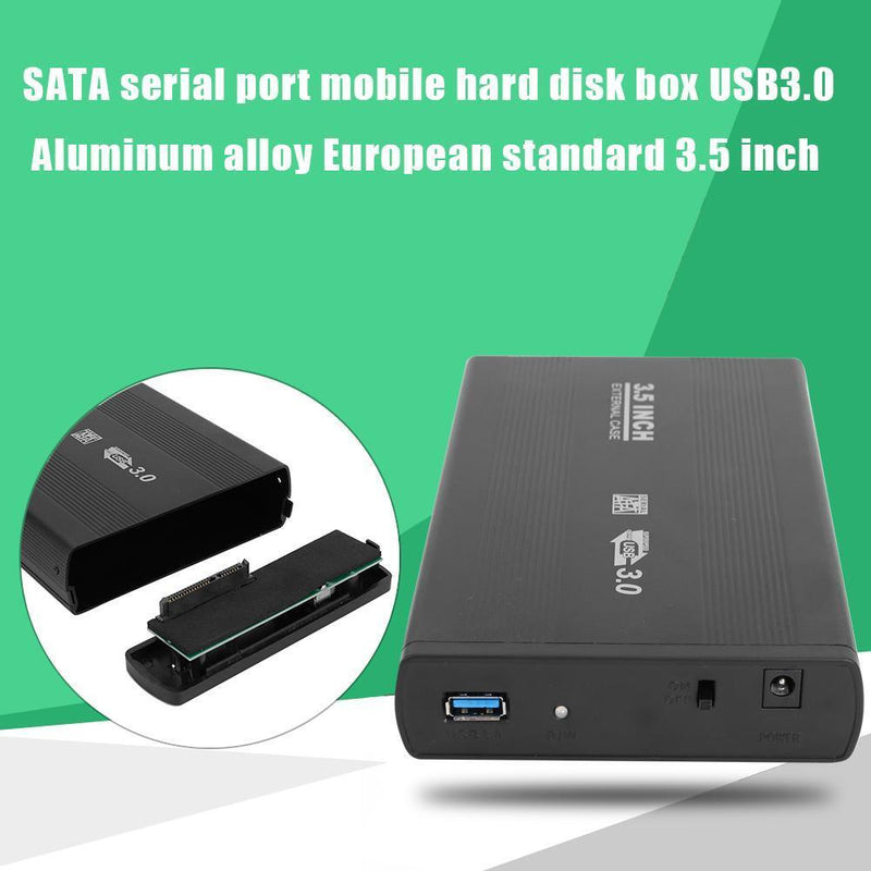 3.5 inch Hard Disk Drive Case SATA to USB3.0 Adapter External HDD Enclosure