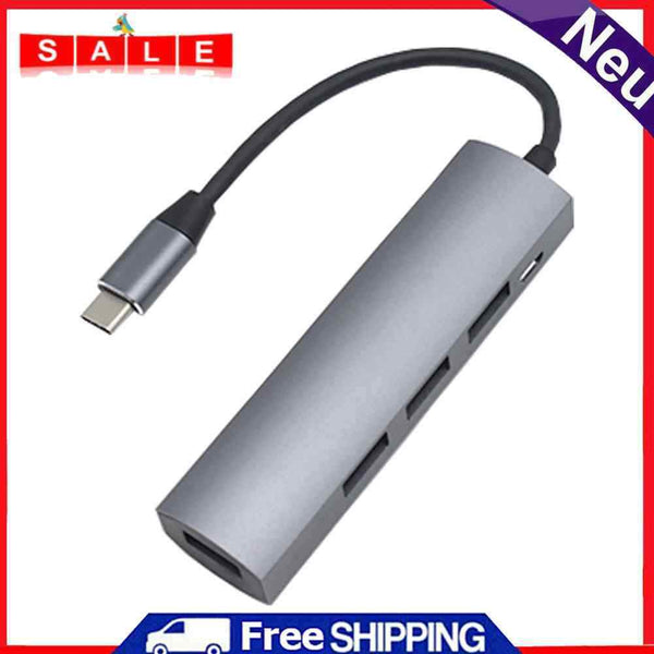 Portable USB HUB Splitter for PC Computer Phone USB3.0 3 USB2.0 Type-C Adapter