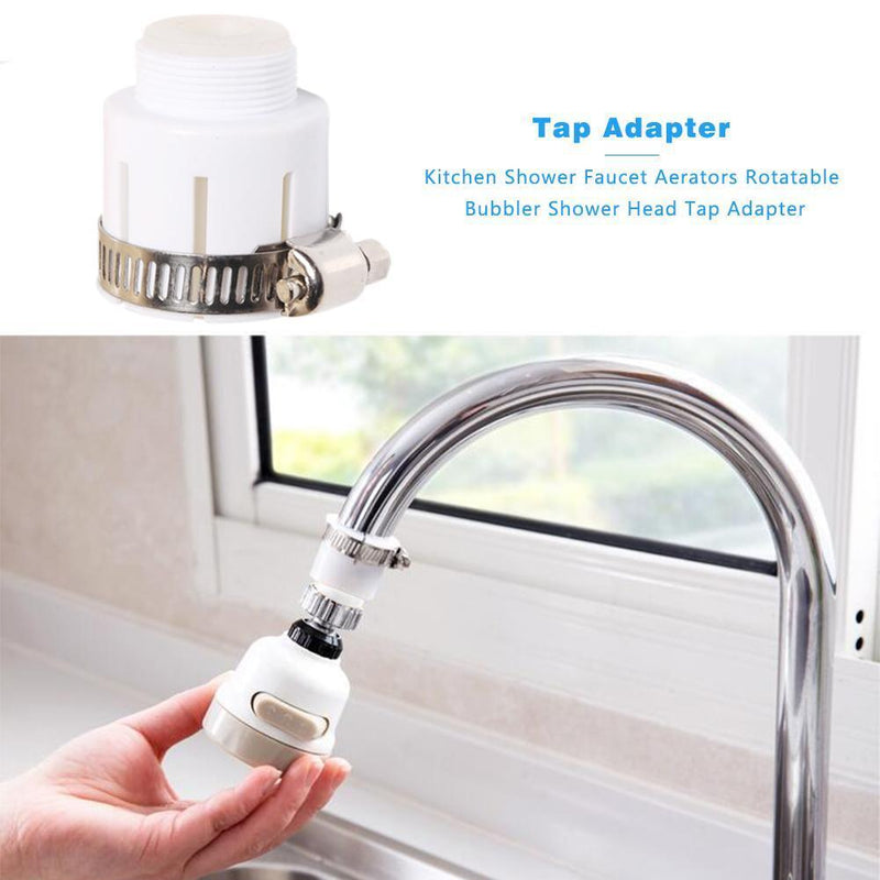 Kitchen Shower Faucet Aerators Rotatable Bubbler Shower Head Tap Adapter Newly