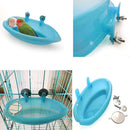 Hamper With Mirror Shower Box Pet Supplies Parrot Bathtub Bath Basin Bird Cage