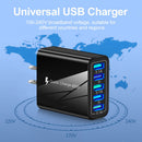 5 USB Port Mobile Phone Charger Adapter Home Outdoor Power Supply Head Accessory