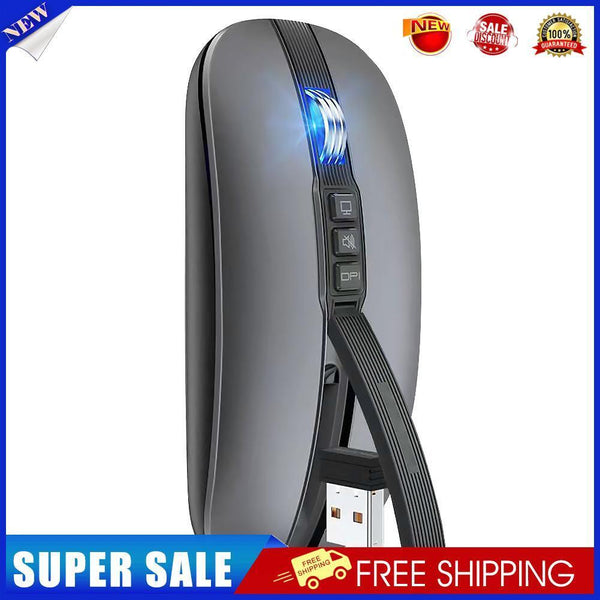 M113 Bluetooth-Compatible Wireless Mouse Dual Mode 2400DPI USB Mouse (Grey)