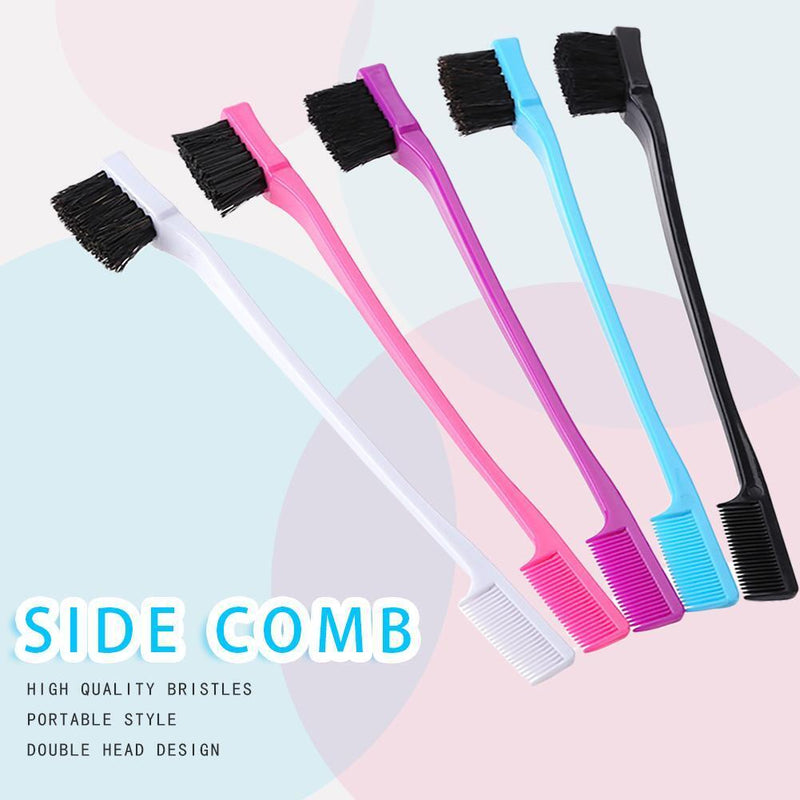 Double Sided Hair Edge Brush Hair Styling Hair Beauty Hairdress Comb (3pcs