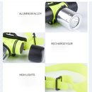 LED Light Scuba Diving Headlamp Underwater Work Headlight Waterproof Head Torch