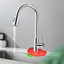 Silicone Faucet Surrounded Mat with Diversion Groove Kitchen Accessory (B)