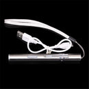 Stainless Steel Pocket Torch Lamp USB Rechargeable Penlight LED Flashlight