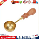 Retro Fire Wax Seal Stamp Metal Wax Stick Wood Handle Sealing Wax Spoon