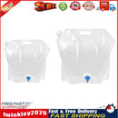 Outdoor Water Bags Foldable Portable Collapsible Water Tank 5L+10L (Clear) Newly