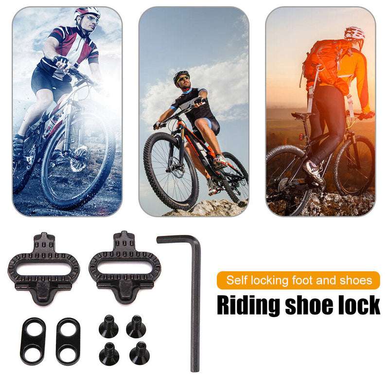 1 Set MTB Mountain Bike Steel Cleats Pedal Cleat Racing Riding Cycling Equi