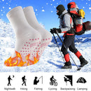 2pcs Unisex Winter Self-Heating Health Socks Pain Relief Stockings (White)
