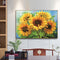 Oil Paint By Numbers Sunflowers Coloring Picture Drawing L483