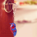 4pcs DIY Full Drill Special Shaped Diamond Painting Birds Keychains Pendant Gift