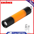 Multifunctional LED Flashlight USB Rechargeable for Hiking Fishing Emergency