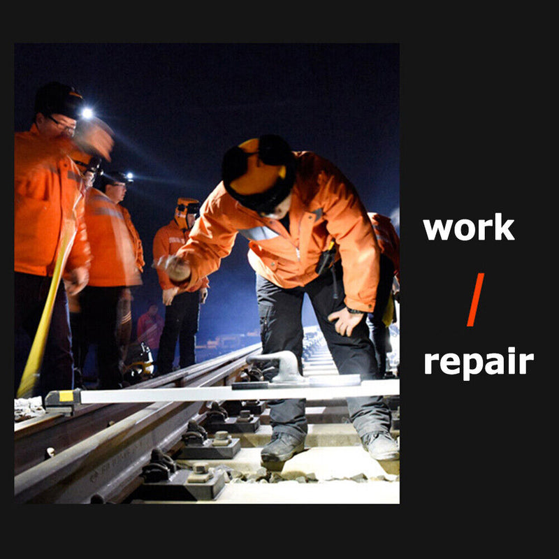 LED Headlamp Fishing Headlight Motion Sensor Camping Light (Reddish Black) Newly