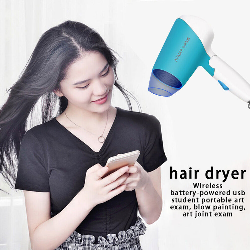 Portable Wireless Hair Dryer for Art Examination Drawing Student Electric Blower