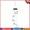 LED Solar Wind Chime Butterfly Light Color Changing IP65 Hanging Lamp (C) #F