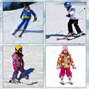 Elastic Clip Removable Winter Ski Tip Connector for Kid Beginner (Green) Newly