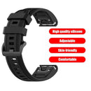 20mm Silicone Watch Band for Garmin Fenix 7S Sports Bracelet Strap (Black)