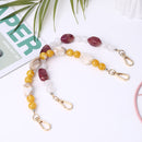 Purse Chain - 2 Piece Shoulder Bag Chain Strap Acrylic Bag Chain Handle Charms