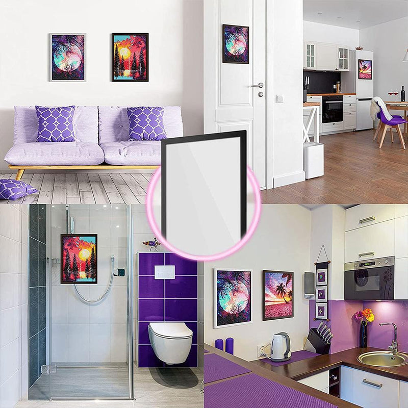 Diamond Painting Magnetic Frame for Art Photo Self-Adhesive (Black Glossy)