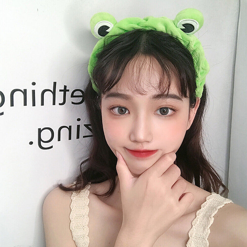Elastic Washing Face Hairband Makeup Headband Skincare Hair Band Funny Frog