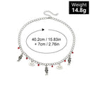Halloween Necklace Clavicle Chain Metal Chain Necklace Horror Bracelet Gift