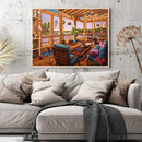 Paint By Numbers for Beginner House Living Room DIY Acrylic Painting Kit