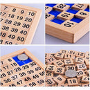 Montessori Counting Game 1-100 Consecutive Sorting Blocks Wooden Numbers Board