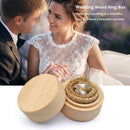 Custom Ring Box Personalized Wedding Engagement Wooden Ring Jewelry Bearer