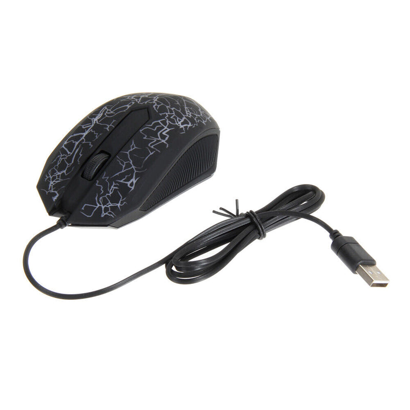 2400DPI 3 Button LED USB Cable Computer Mouse Professional Ultra Precise Gaming,
