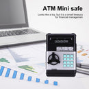 Piggy Bank ATM Machine Electronic Safe Money Jar for Boys Girls (Black) Newly