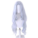 Perücke Beliebte Oma graues langes lockiges Haar Cos silbergraue Lolita-Wellenp.