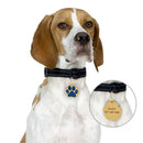 Puppy Footprint Anti-lost Pendant Dogs Name Tags Dog Collar Pet ID Tag