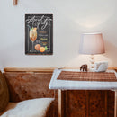 Retro Orange Cocktail Metal Plate Painting for Bar Pub Tin Plaque Wall Sign