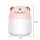 Air Humidifier Cute Tiger Aroma Diffuser with Night Light Cool Mist (Pink)