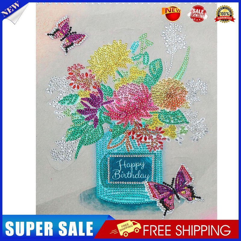 5D DIY Flowers Part Special Drill Diamond Painting Kit Artwork Craft (X022)